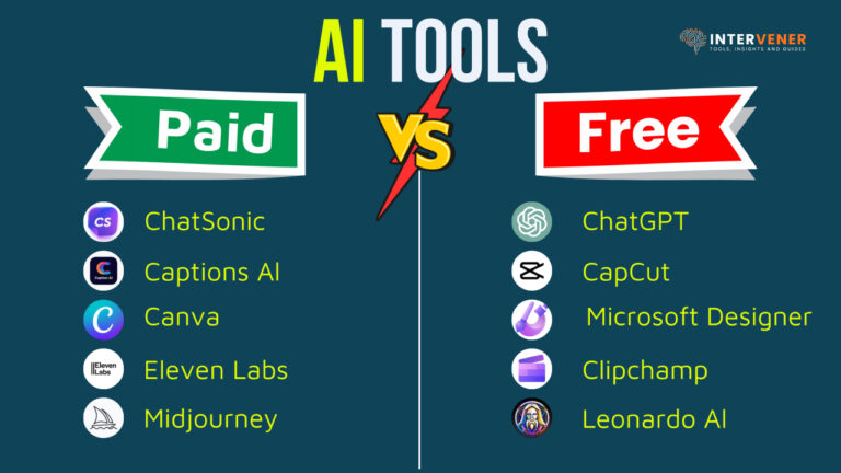 free AI tools paid AI tools AI tools comparison AI software solutions AI-powered automation AI text generation AI image generation AI tools online AI tools for beginners premium AI tools AI subscription plans AI output quality AI tools for business AI tools for personal use AI tools for professional use AI content creation AI analytics tools AI workflow automation intervener Free AI Tools vs Paid AI Tools What’s the Difference