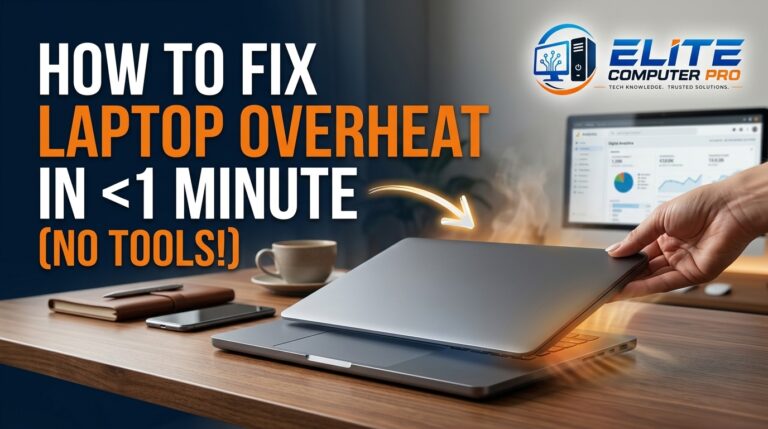 How to Fix Laptop Overheat in 1 Minute (NO TOOLS!)