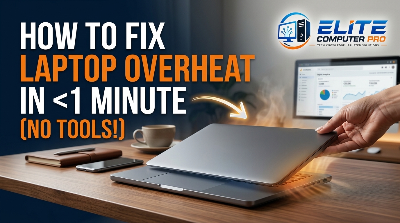 How to Fix Laptop Overheat in 1 Minute (NO TOOLS!)
