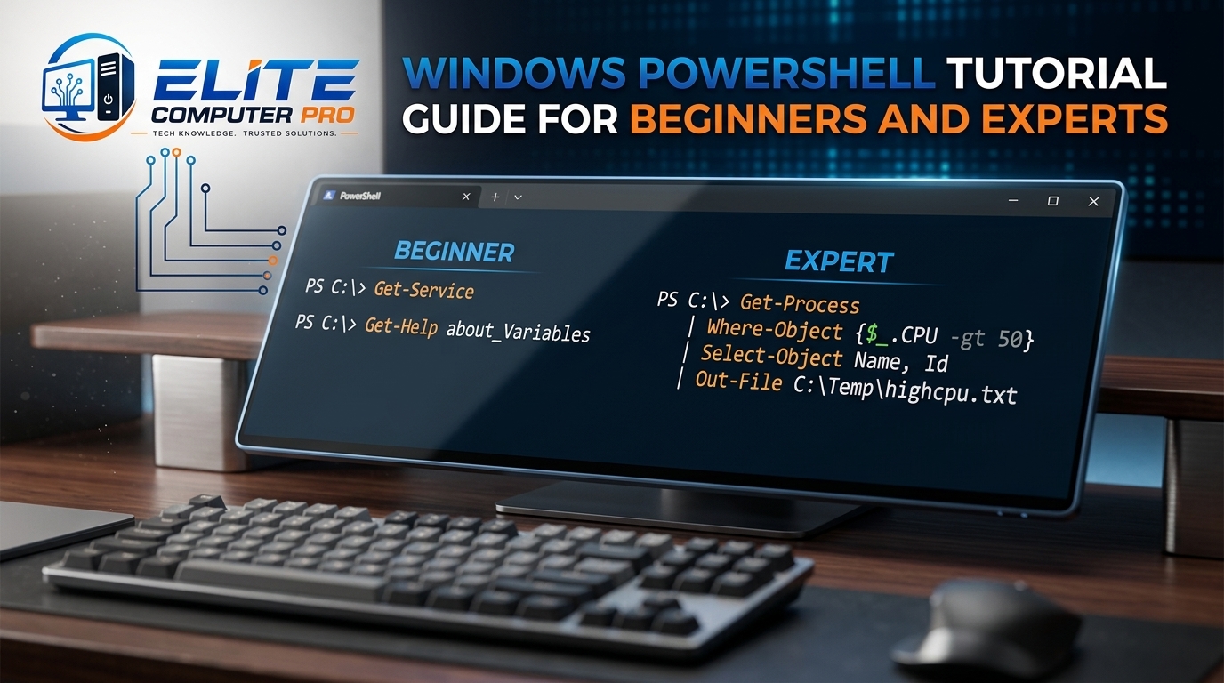 Windows PowerShell Tutorial Guide for Beginners and Experts